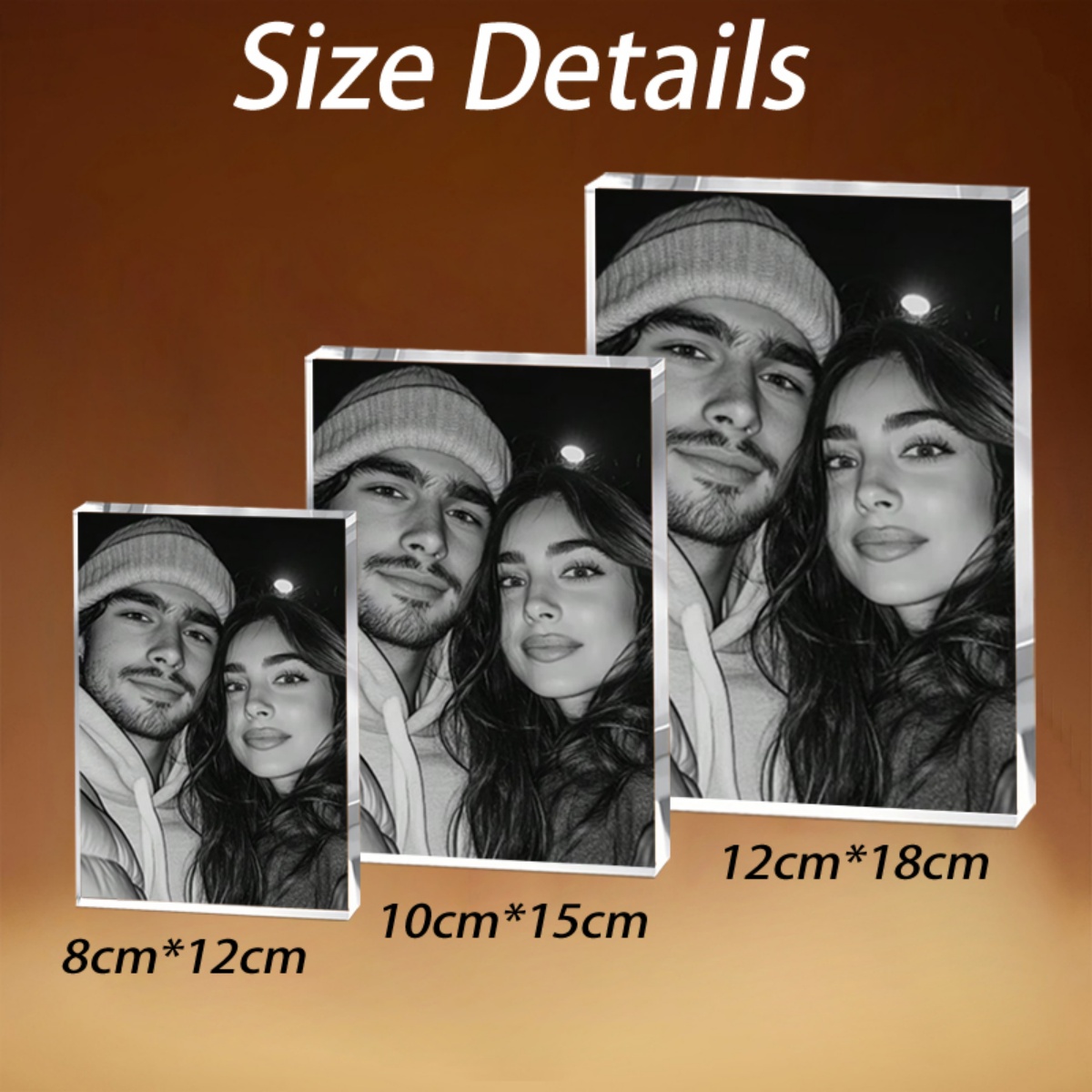 Photo Acrylic Block - Adorno de Escritorio Acrílico Personalizable con