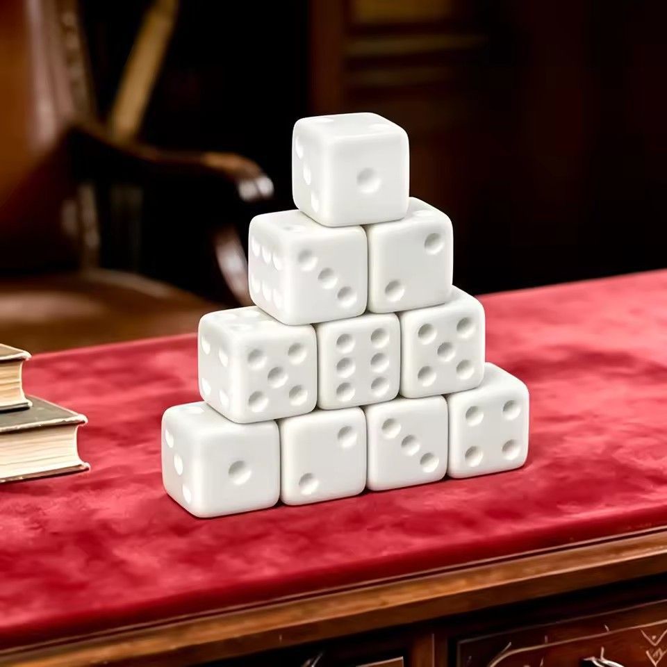 Juego de 10 dados blancos en b - Puzzle Blank White reseña y precio